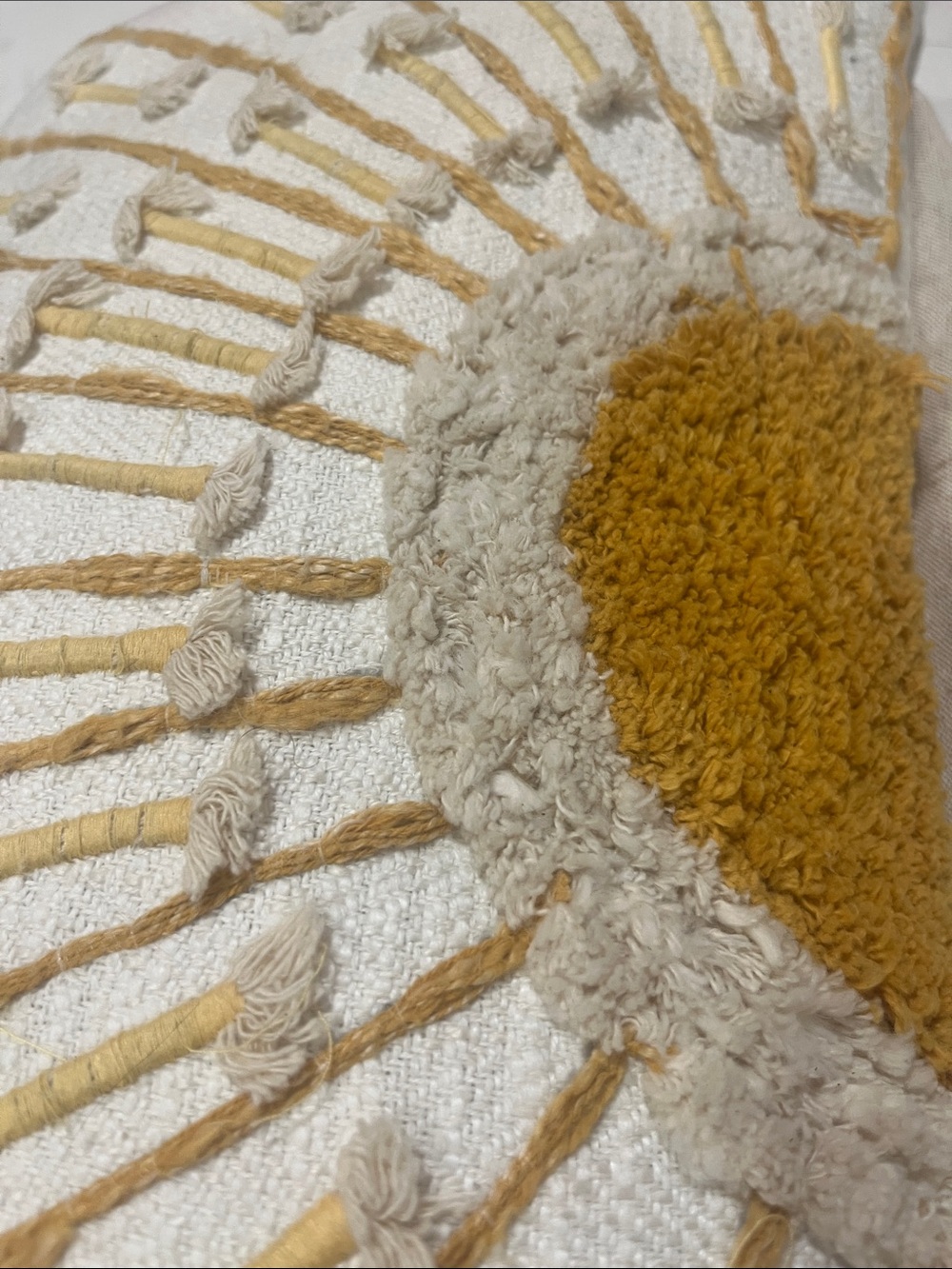 World Market Sunburst Tufted Lumbar Pillow - Picture 5 of 5